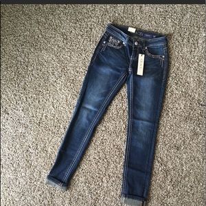 Grace in LA aztec pattern skinny jeans